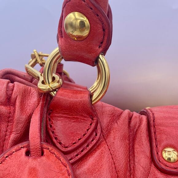 Miu Miu Red Leather Handbag – Made in Italy - Picture 13 of 14